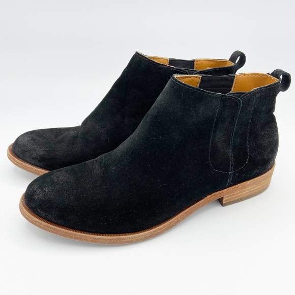KorkEase Shoes Korkease Velma Black Suede Chelsea Booties 75